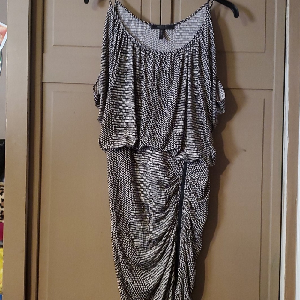 Black and white snake print BCB dress